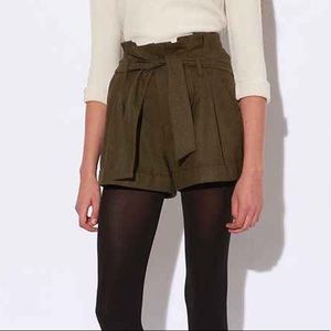 Urban Outfitters wool blend paper bag shorts